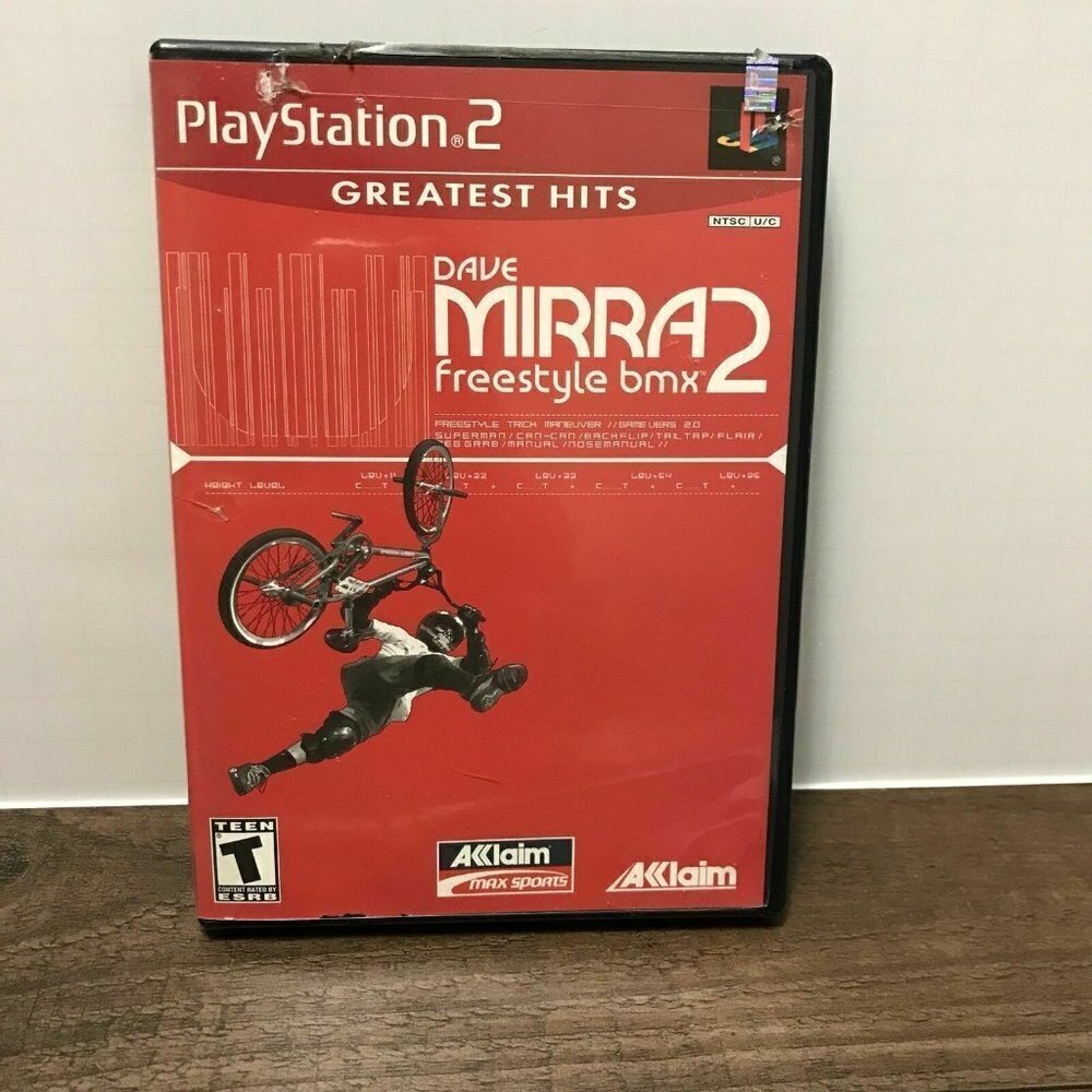 Dave Mirra Freestyle BMX 2 Greatest Hits (Sony PlayStation 2, 2002) Rare Manual